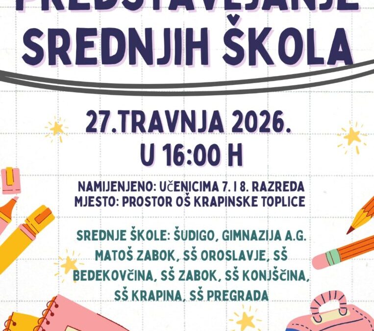 Predstavljanje srednjih škola